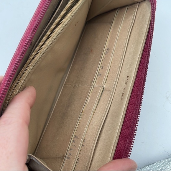 Chanel Pink Camelia Embossed Zip Wallet - Picture 13 of 14